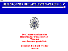 Tablet Screenshot of heilbronner-philatelisten-verein.de